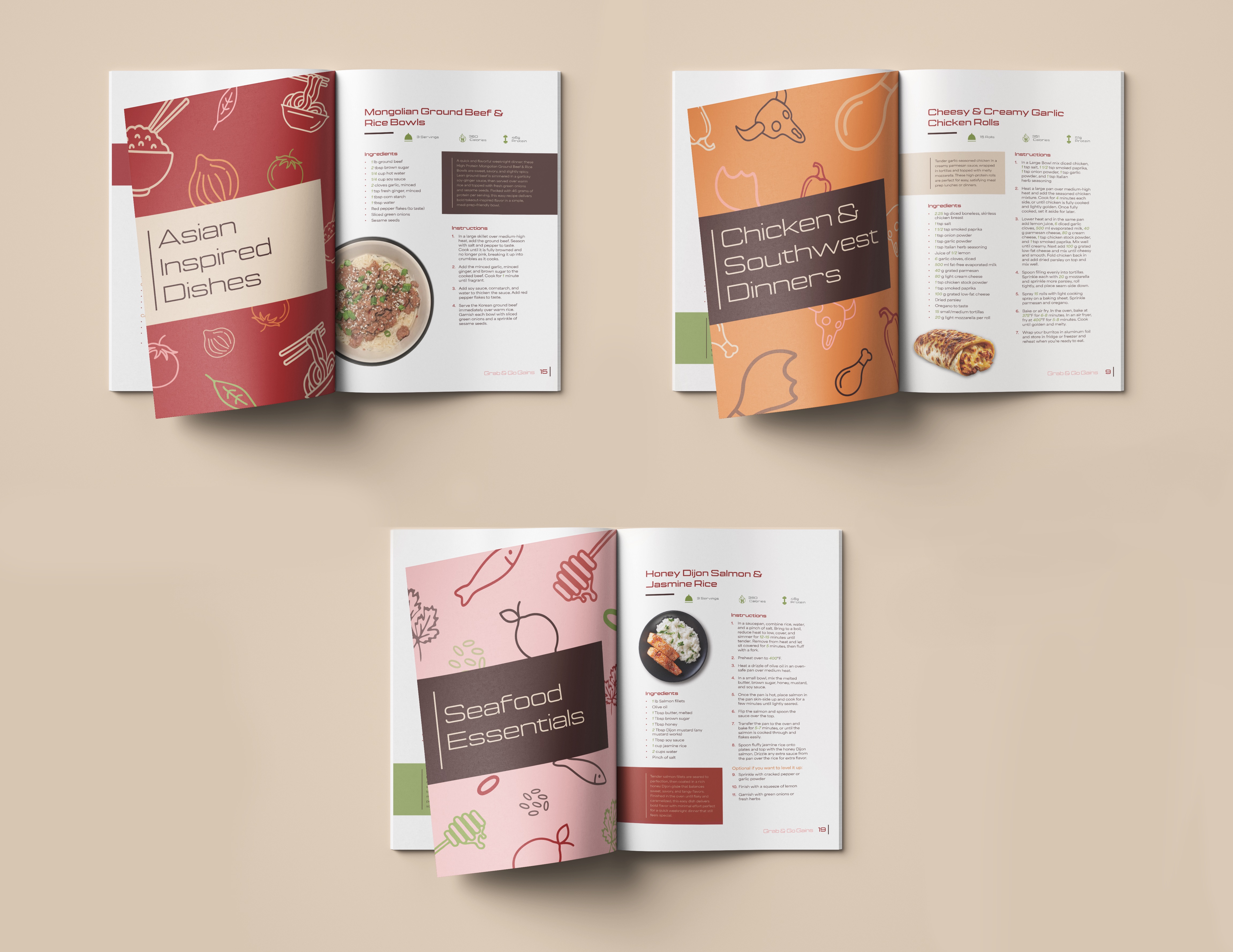 Mockup of four desktops showing the top of the Sugar Shot website, the menu of the Sugar Shot website, the location of the Sugar Shot bar, and the footer of the website with a pink background