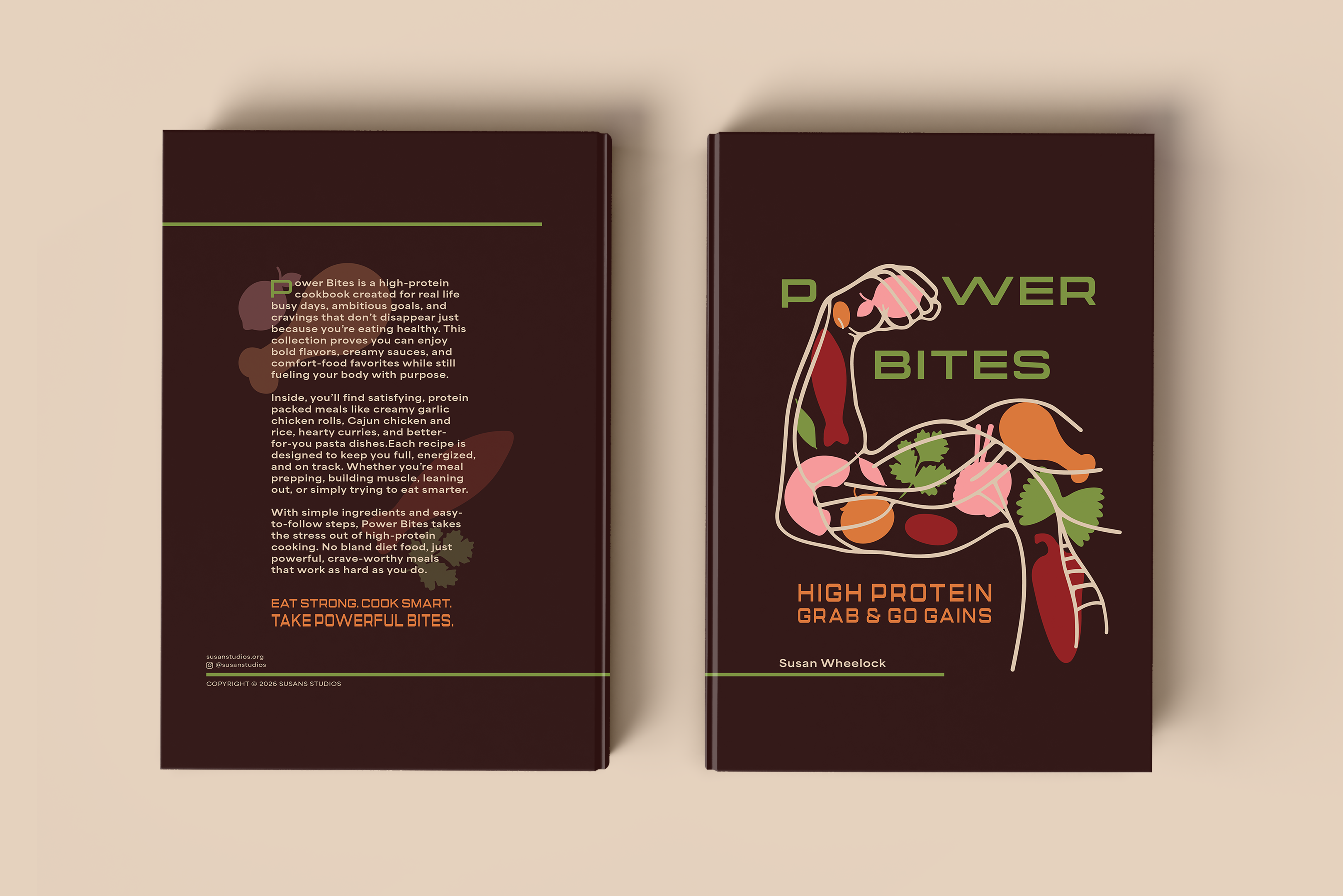 Mockup of a desktop and a laptop with the top of the Sugar Shot website and a pink background